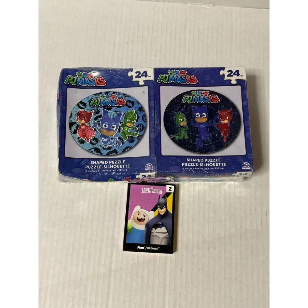 NEW Sealed 4-Pack 24-Piece PJ Masks, Peppa Pig Puzzles w/ Multiverse Puzzle